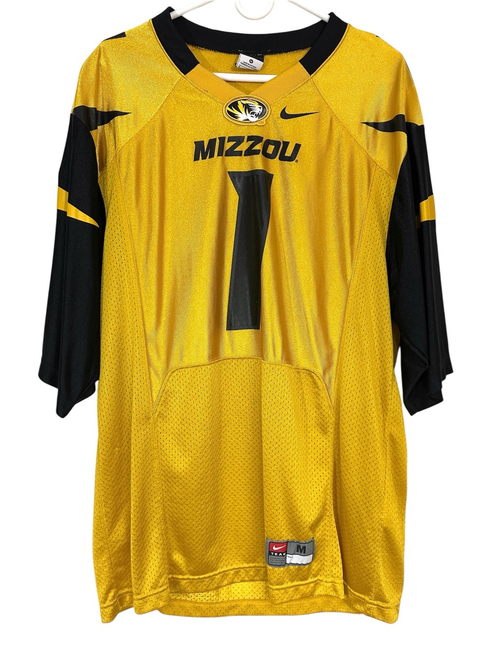 Men’s Nike Missouri Tigers Alternate Gold Football Jersey